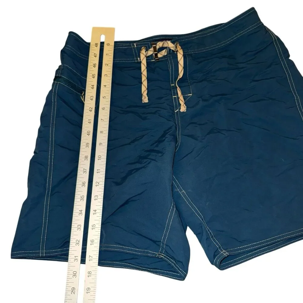 Patagonia Minimalist Wavefarer Board Shorts Blue Nylon Men Size 35 Summer - Picture 5 of 10